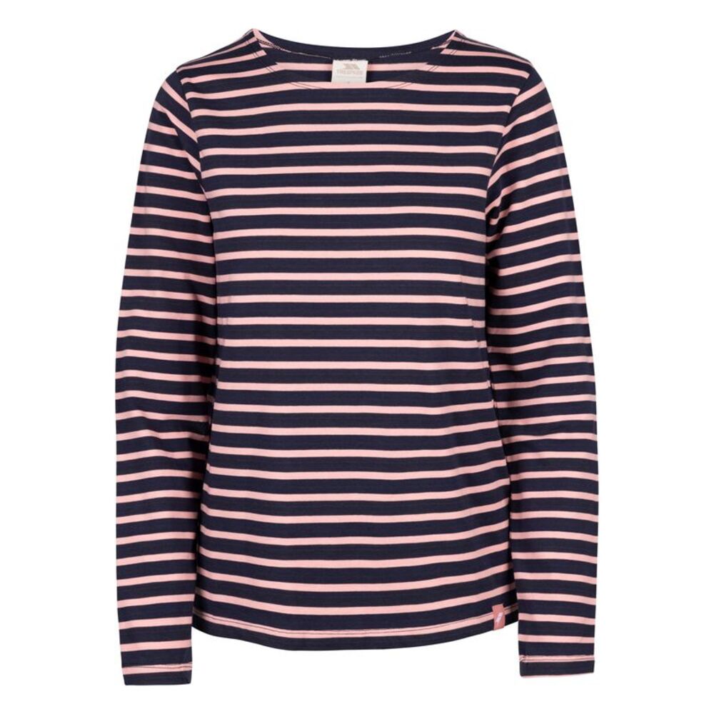 Trespass Womens/Ladies Karen Yarn Dyed Stripe Shirt / Pink Shell